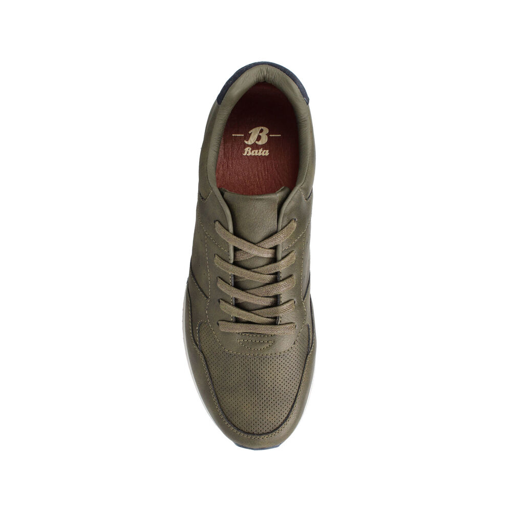 Zapatilla Hombre Bata Bristol Verde Oliva image number 3.0